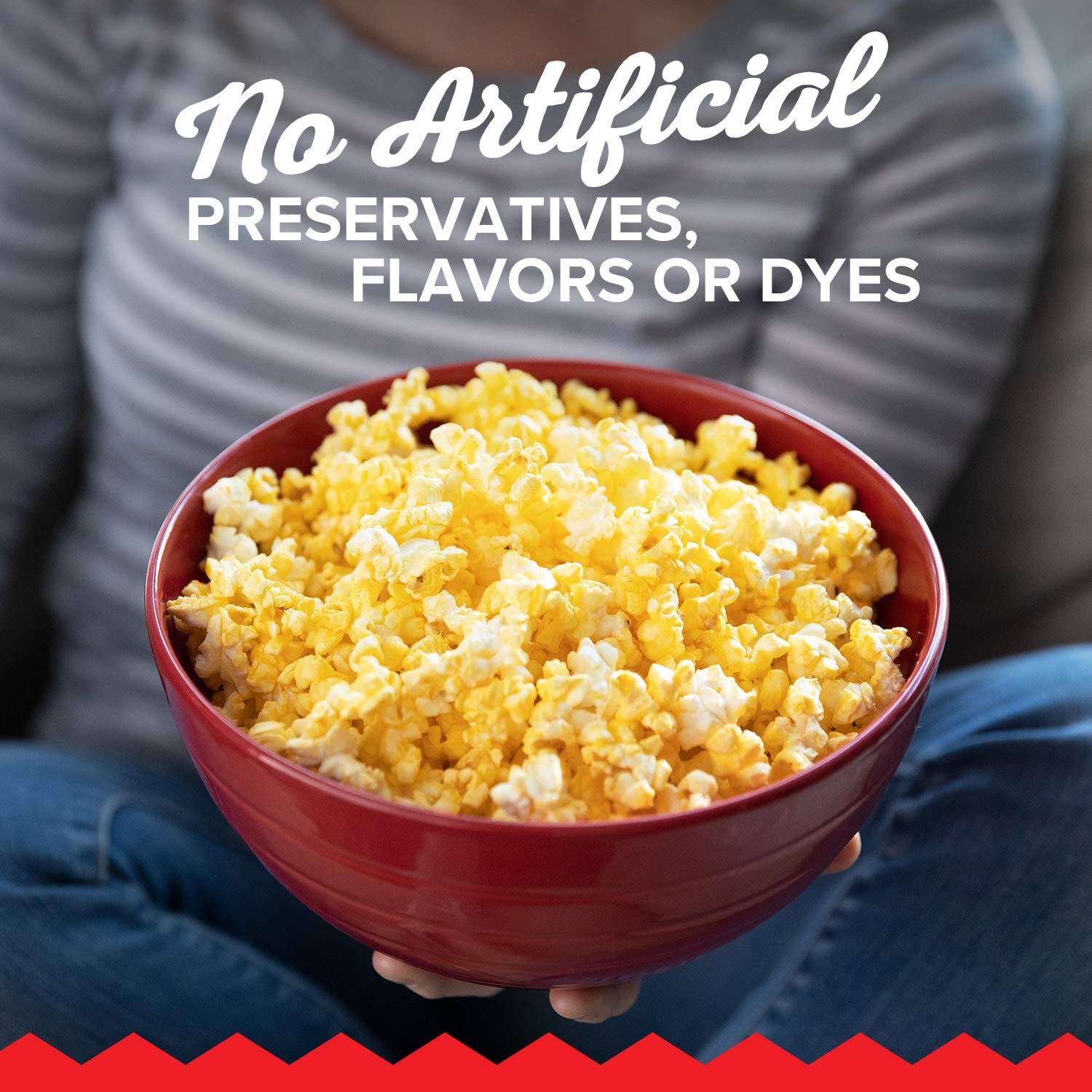 Orville Redenbacher’s Ultimate Butter popcorn in a serving bowl for movie night
