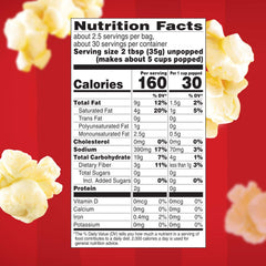 Orville Redenbacher’s Ultimate Butter microwave bags ready to pop