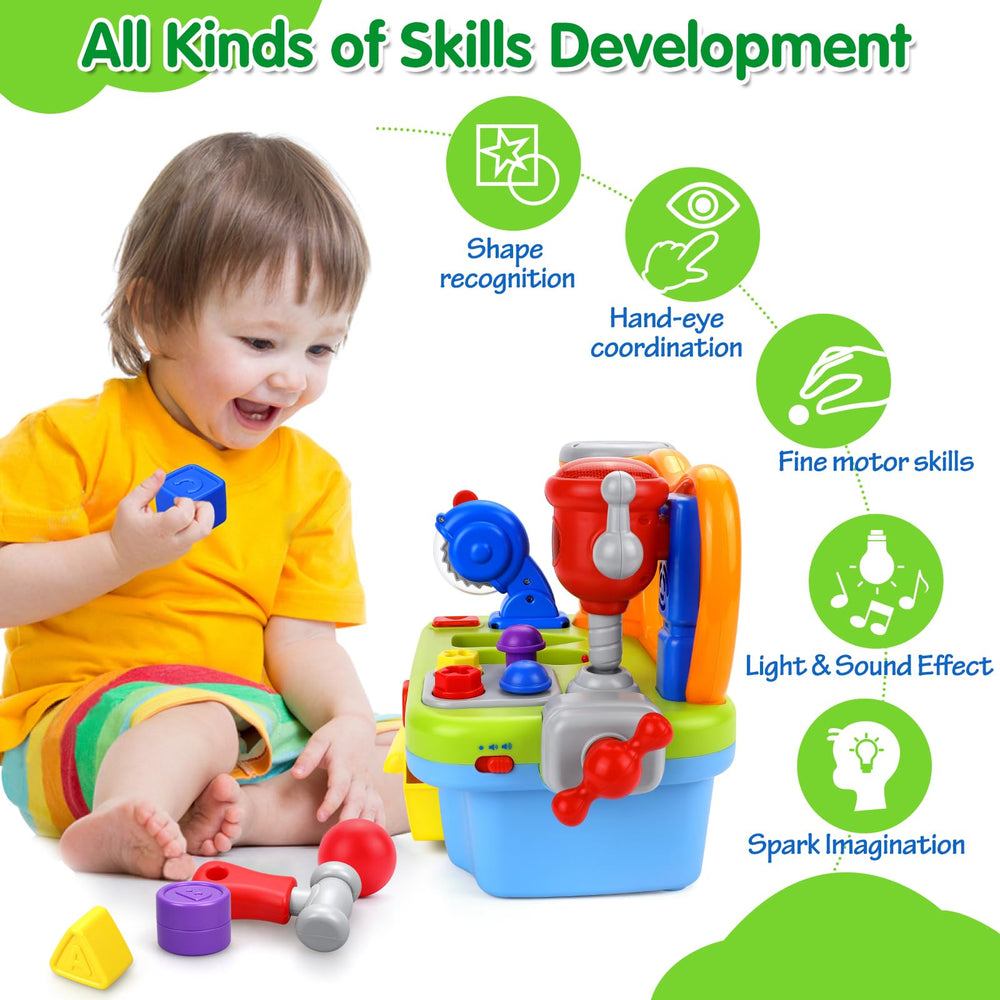 Orwine shape sorter blocks help toddlers recognize shapes and numbers during play.