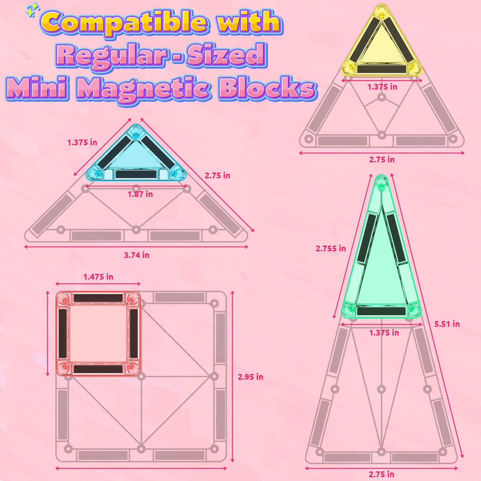 ORZbb built-in magnet with polarity demonstrated for various configurations