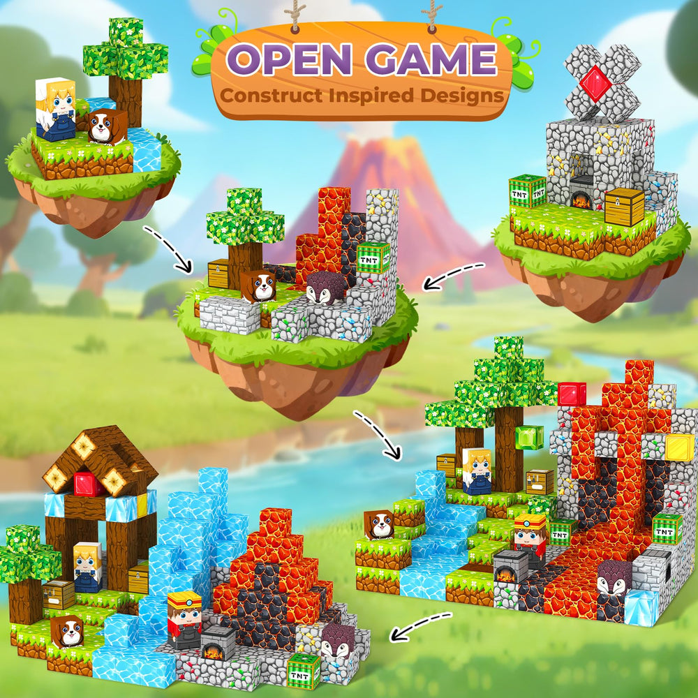 ORZbb magnetic blocks open-ended play ideas boost creativity during indoor or outdoor sessions.
