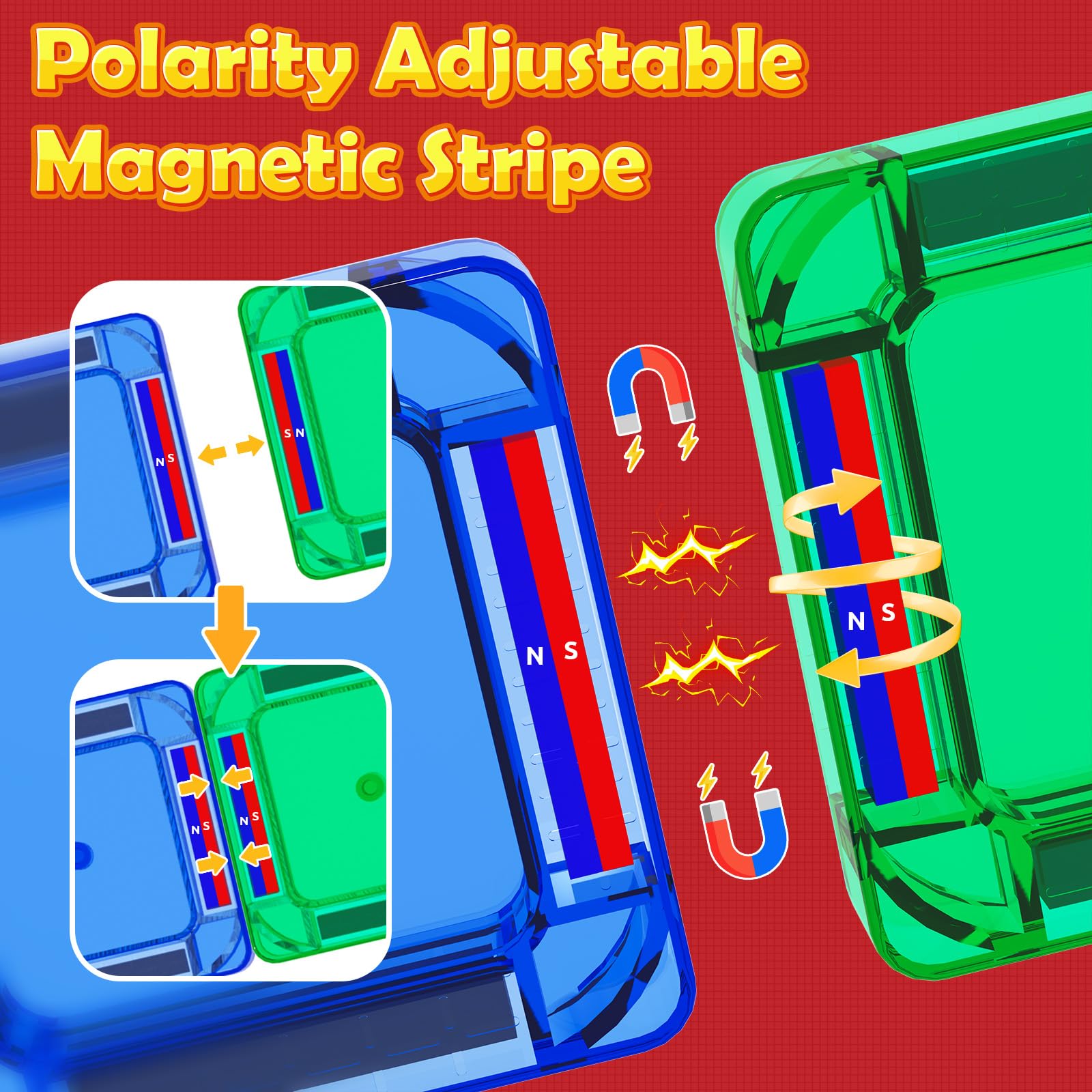 ORZbb non-toxic ABS material with rounded edges ensures safe play for kids.