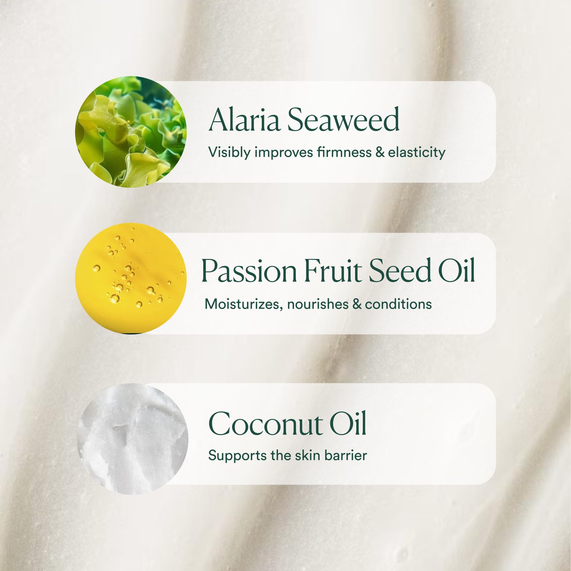 OSEA Alaria seaweed elixir promotes elasticity and firmness.