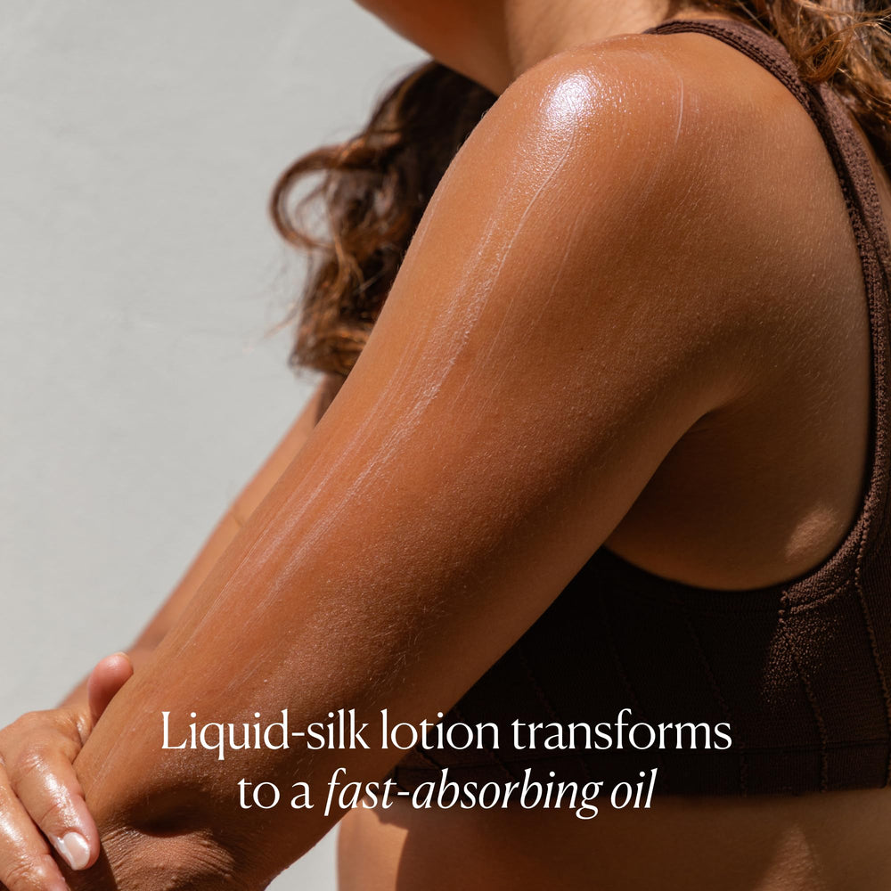 OSEA oils blend of passion fruit, coconut, acai, and babassu nourishes skin.