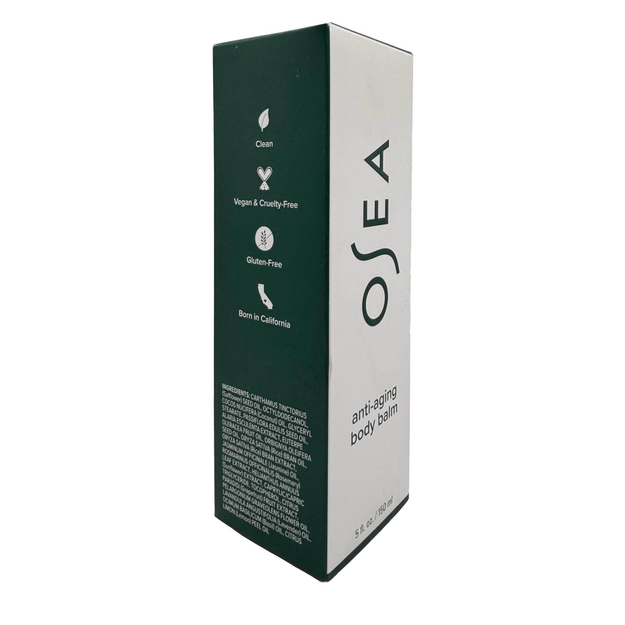 OSEA vegan cruelty-free label signals clean beauty commitment.