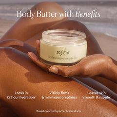 User applying Undaria Body Butter to dry skin on hands