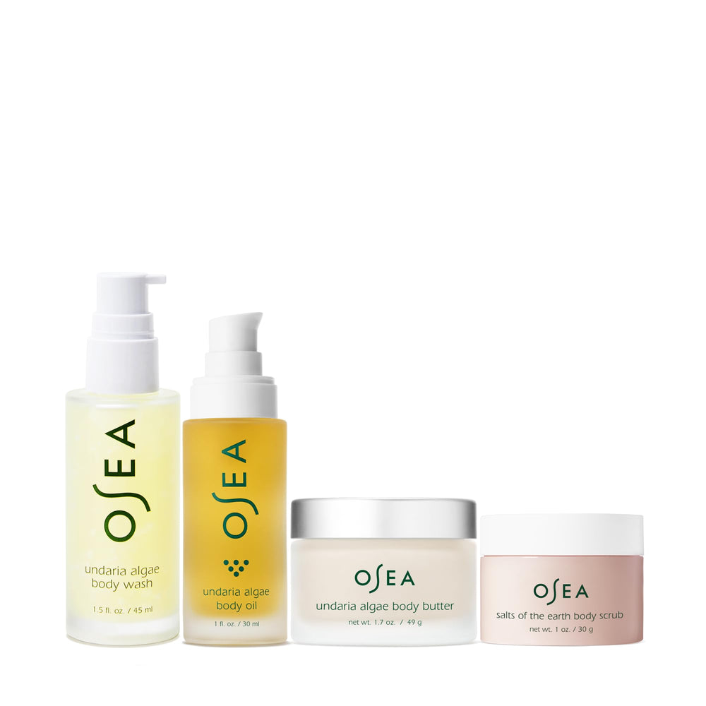 OSEA Undaria Algae Body Oil bottle for deep hydration and smoother texture.