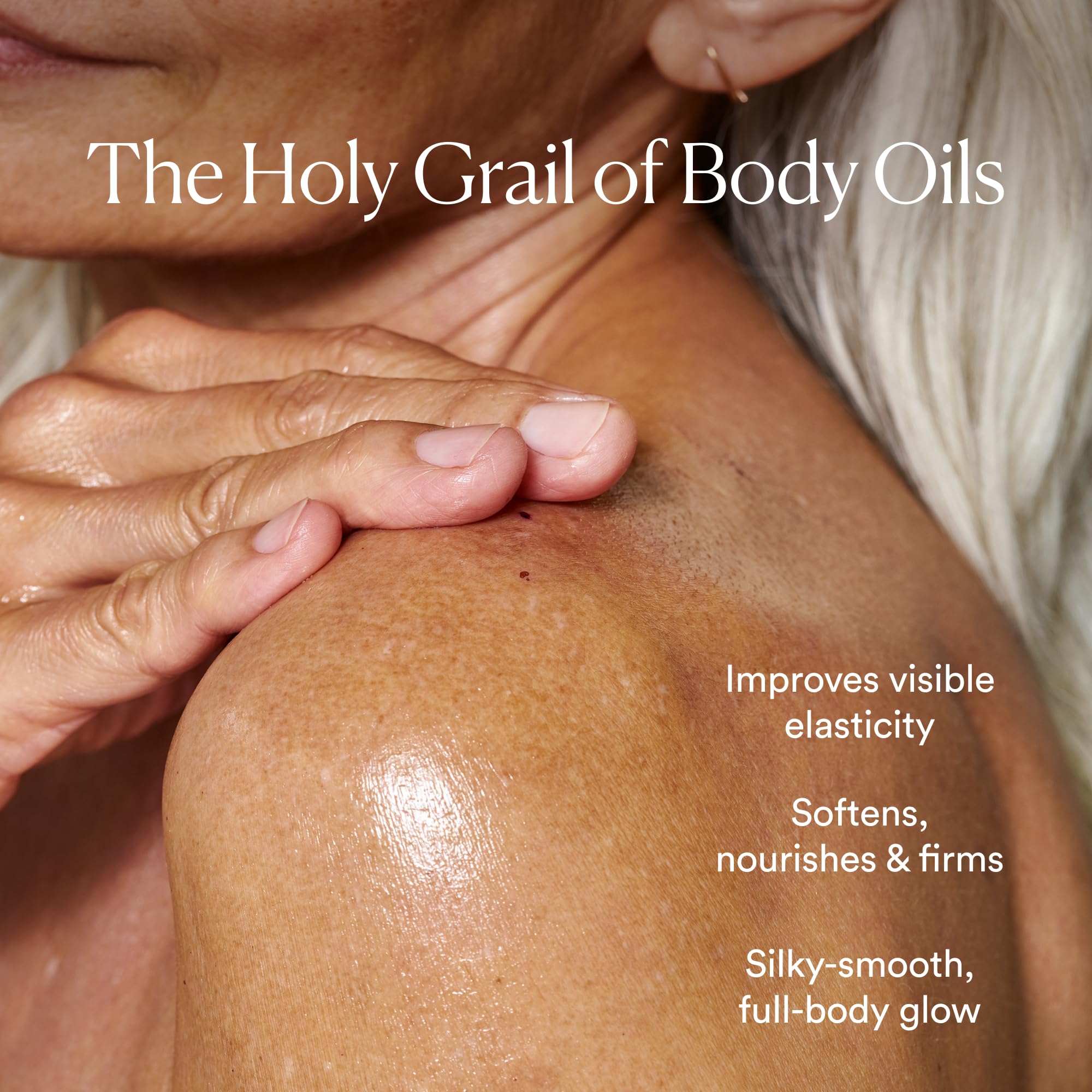 Bottle displays rich seaweed-based hydration for a healthy glow.