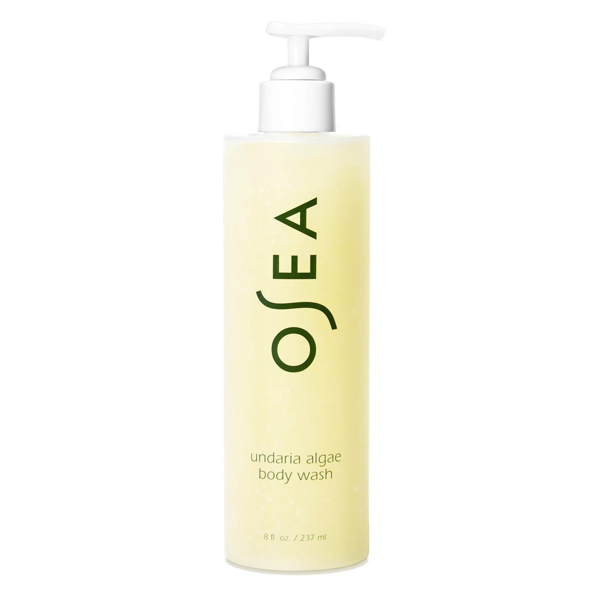 OSEA Undaria Algae Body Wash bottle pour for a gentle cleanse