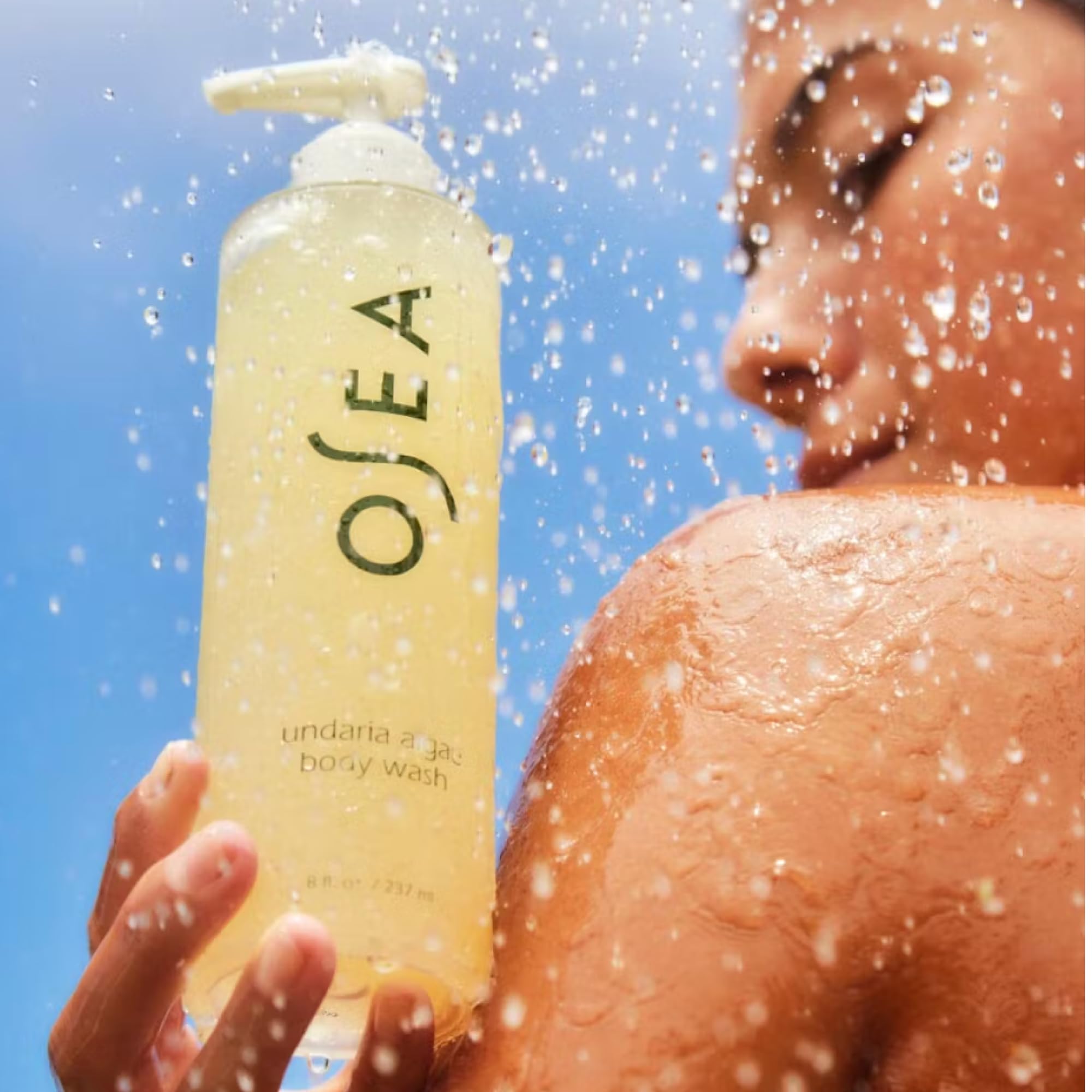 Seaweed detail on packaging highlighting Undaria algae infusion