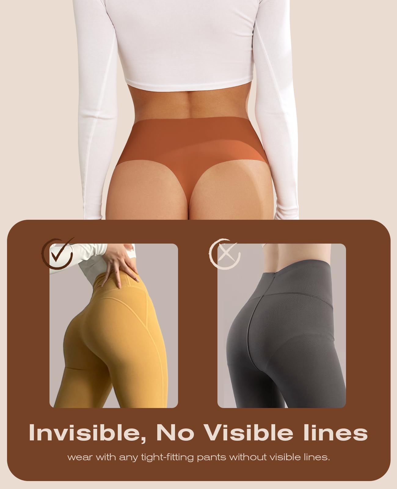 Oshkang six-color panty pack offers versatile choices for different outfits.
