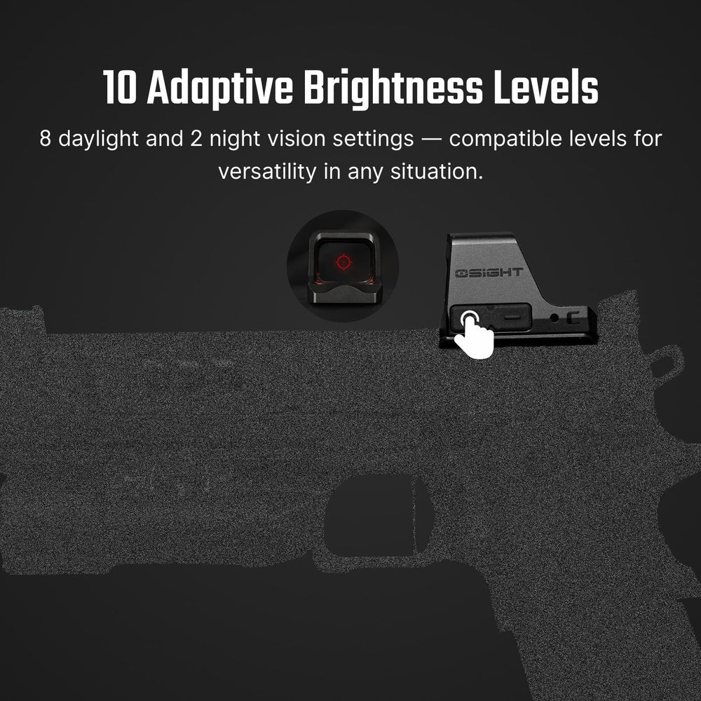 Osight C Micro Red Dot parallax free design for consistent accuracy