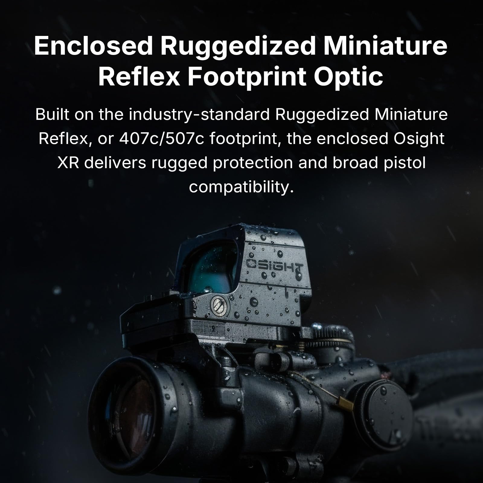 Osight XR magnetic charging cover with real-time battery indicators.