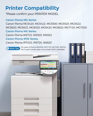 OSIR packaging contents show five color cartridges and a user guide for quick setup.