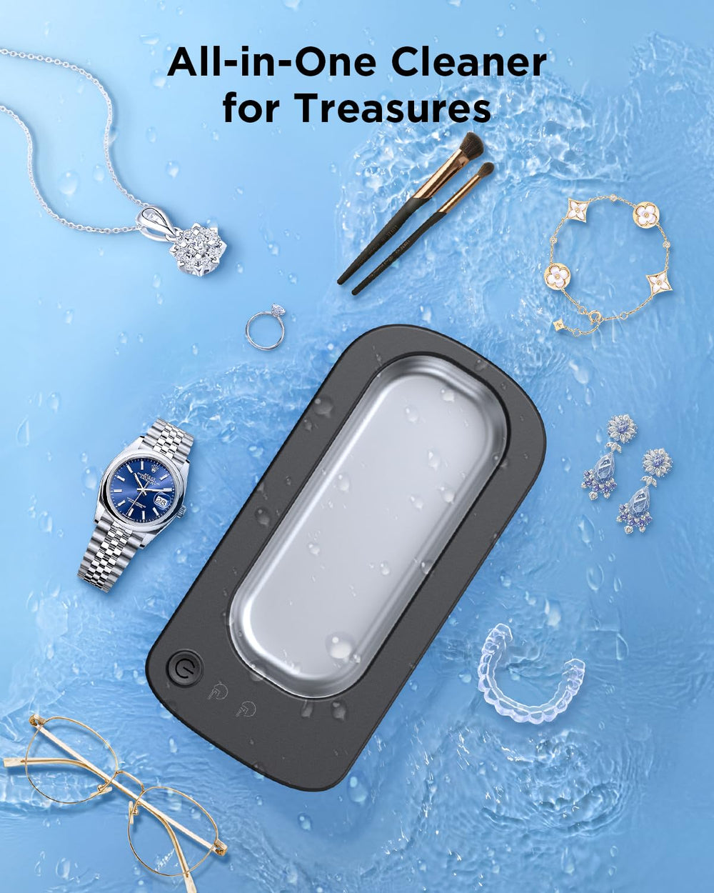 OSLTWI Ultrasonic Cleaner supports daily maintenance of jewelry and eyewear