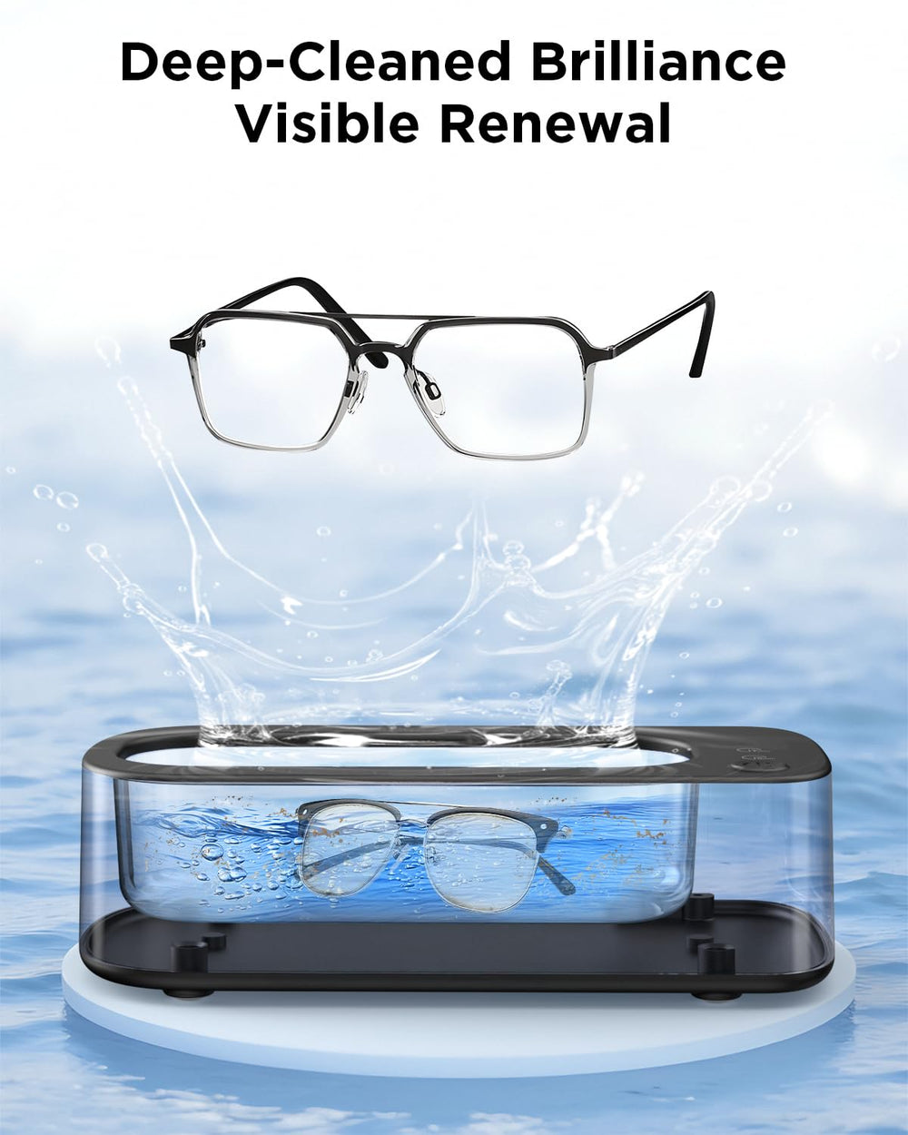 OSLTWI Ultrasonic Cleaner dual-mode cycles offer gentle or intensive cleaning options