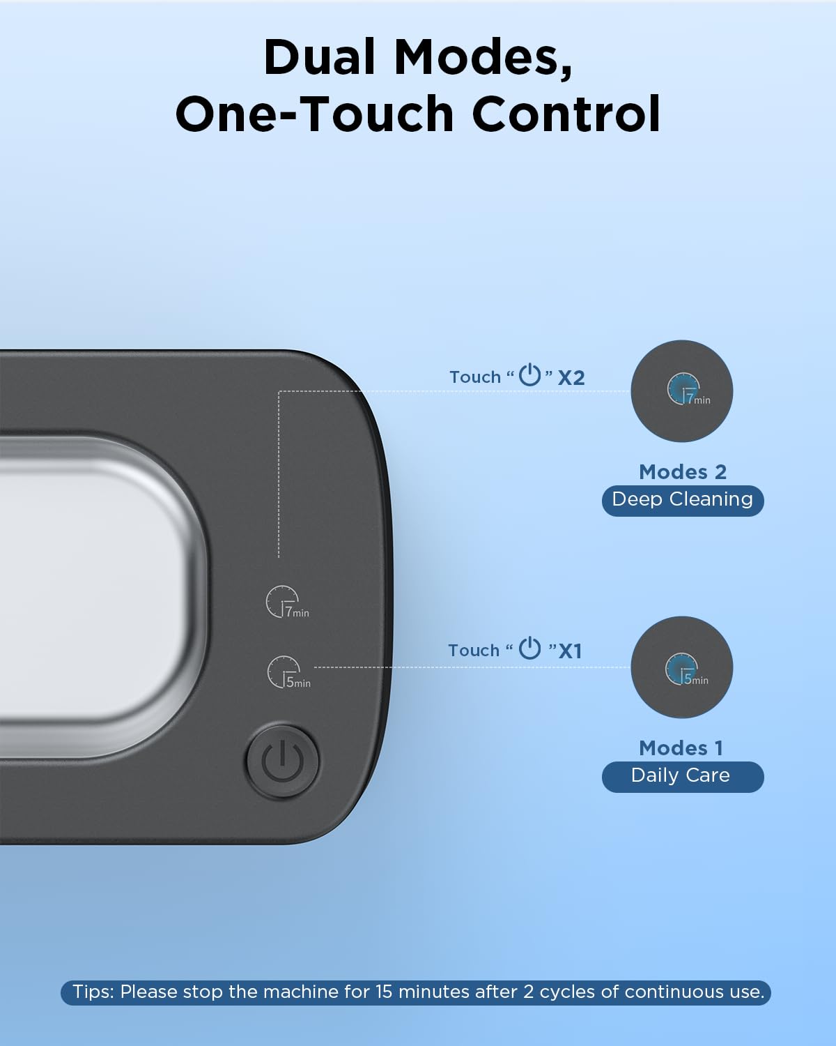 OSLTWI Ultrasonic Cleaner versatile for glasses, jewelry, dentures and more