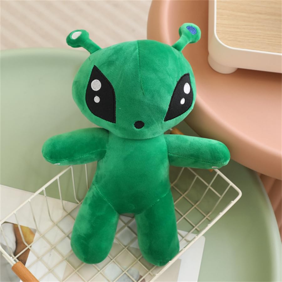 OSOCU green alien plush brightens any room as playful decor.