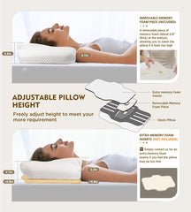 Osteo adjustable-height insert enables personalized sleeping height.