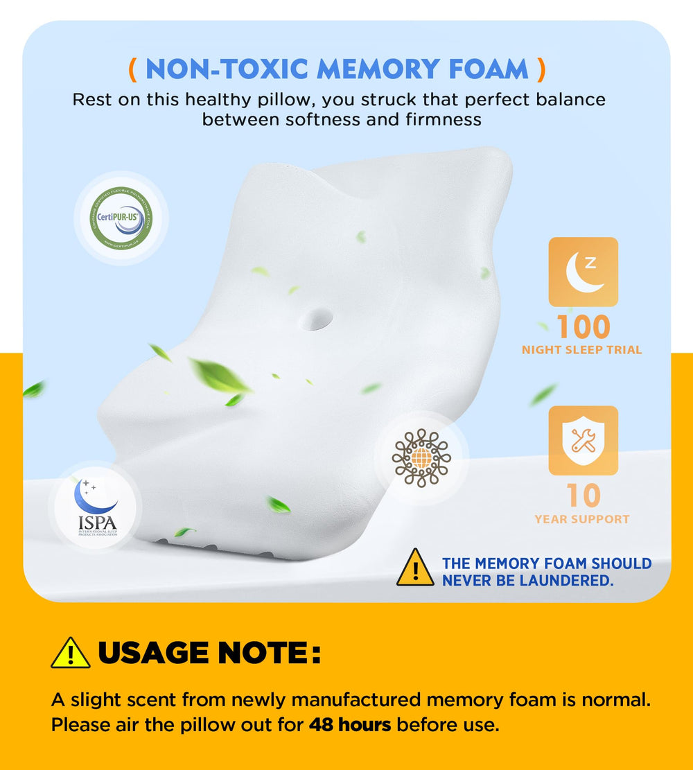 Osteo cervical pillow 8d mesh pillowcase promotes airflow