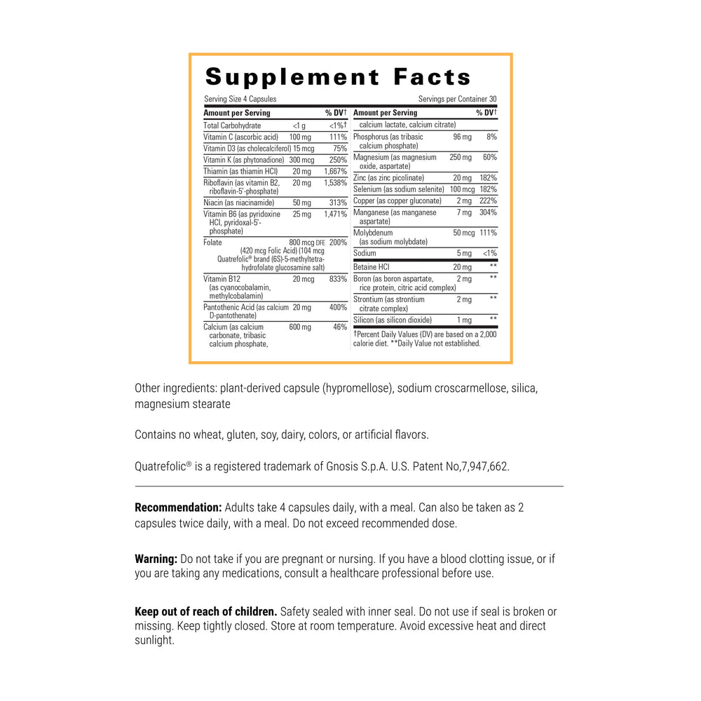 Osteoprime Forte capsules arranged for convenient daily dosing