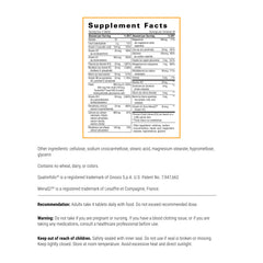 OsteoPrime Ultra label closeup highlighting key nutrients for bone wellness.