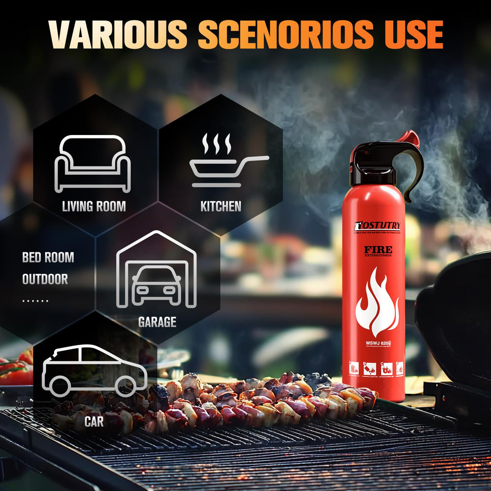 Ostutry compact extinguisher fits tight spaces for everyday safety