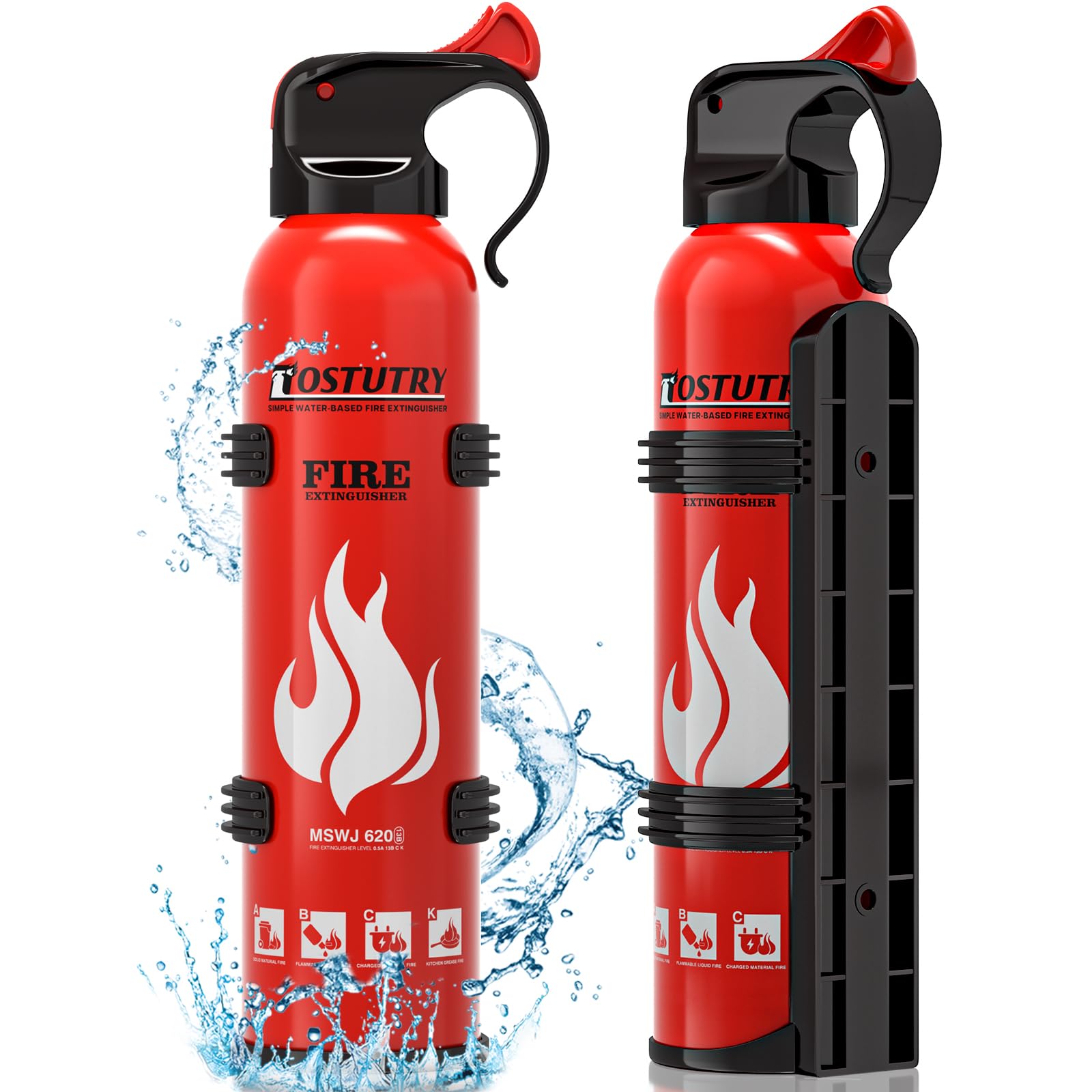 Ostutry 8-in-1 extinguisher mounted at home for quick access