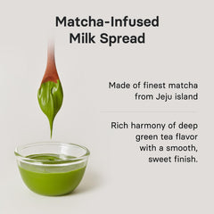 Osulloc Green Tea Milk Spread on pancakes – silky green-tea twist.