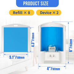 OSVDO plug-in bug trap in outlet with blue light