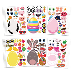 OTAITY Easter stickers 24 sheets with varied designs for egg decorating