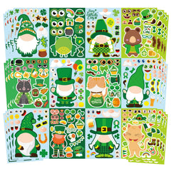 OTAITY St. Patrick's stickers collection with shamrocks and gnomes for journaling.