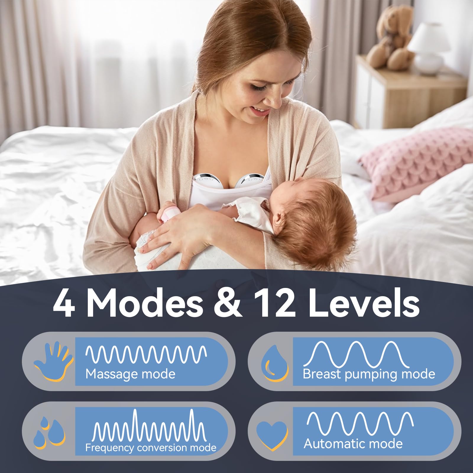 OTEEIDA 210 ml milk bowl provides easy milk status monitoring.