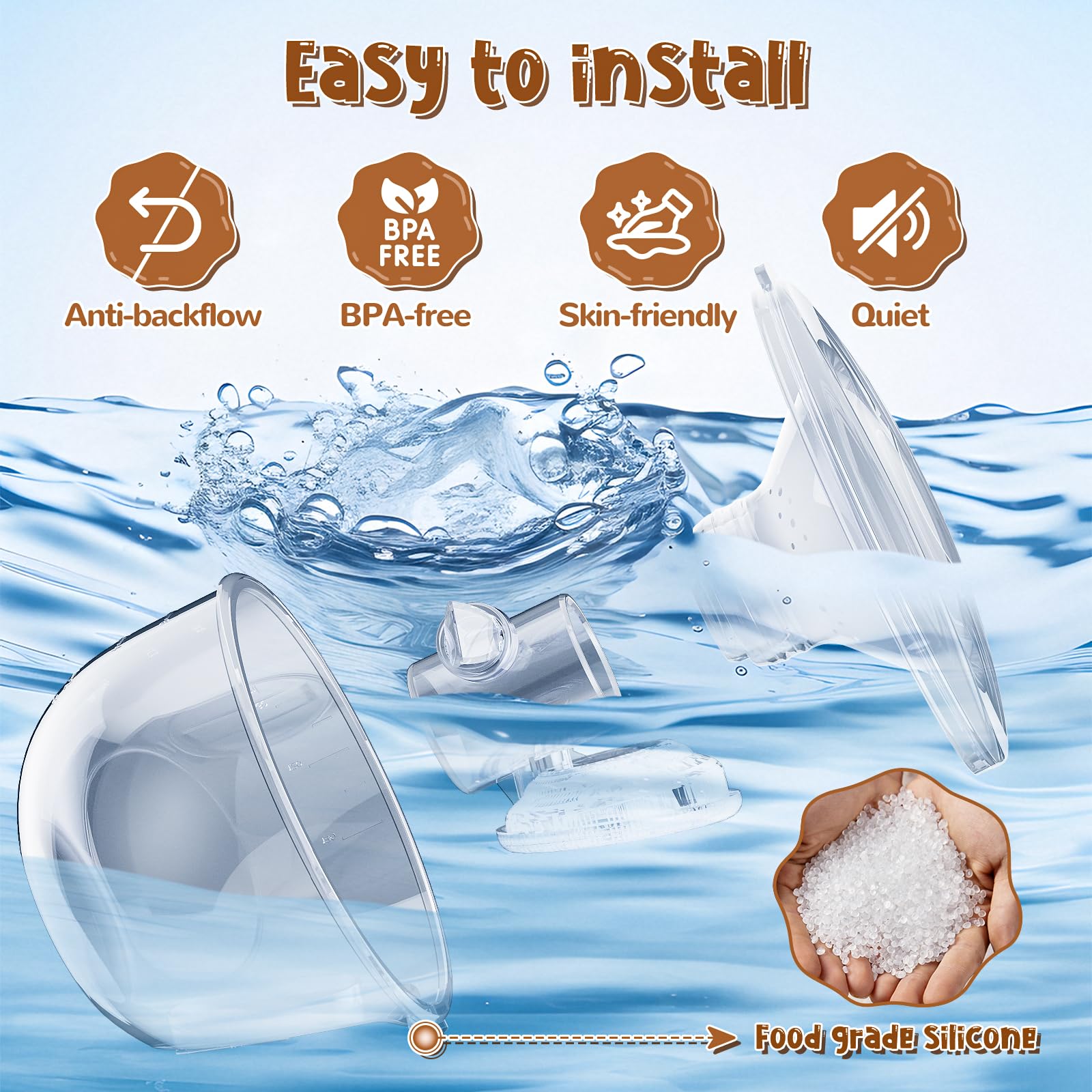 OTEEIDA detachable parts enable easy cleaning and assembly.