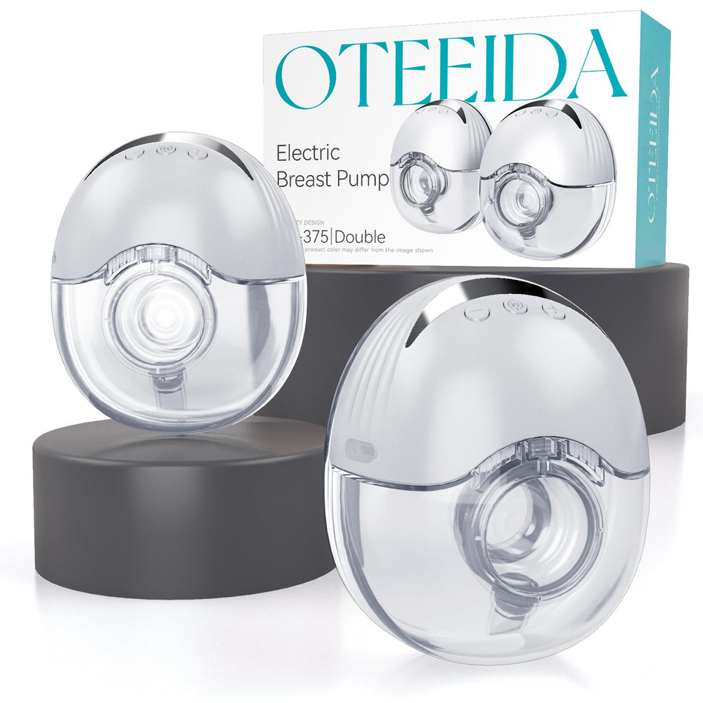 OTEEIDA hands-free wearable breast pump for discreet pumping on the go.