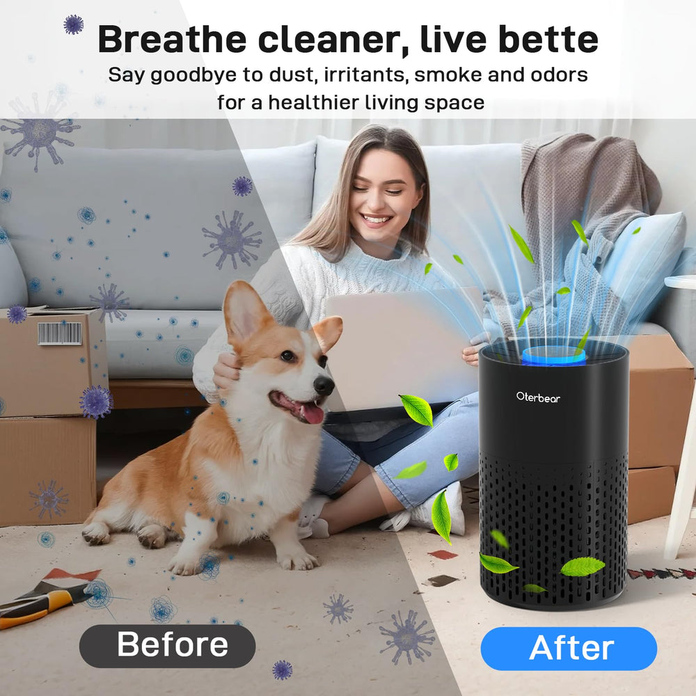 Oterbear aroma diffuser area highlights added fragrance option.