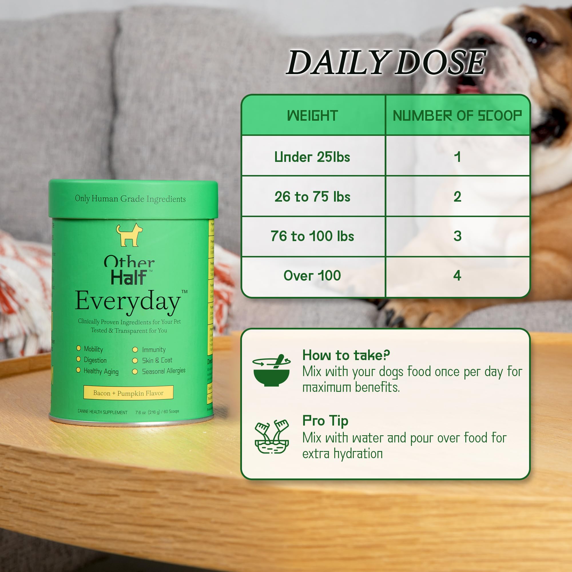 Other Half Everyday taurine and lutein support for brain, heart, and eyes.