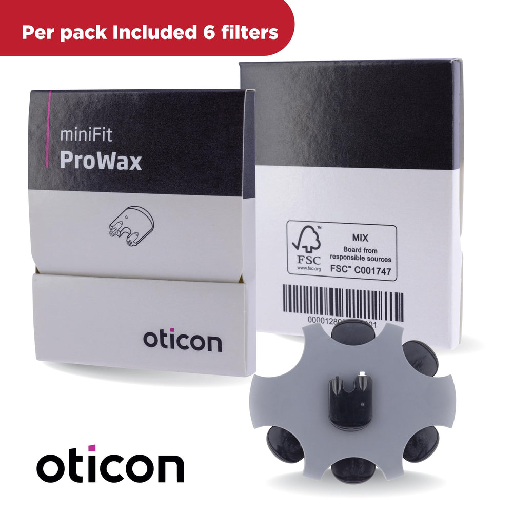 Oticon Minifit ProWax closeup showing precise wax guards design