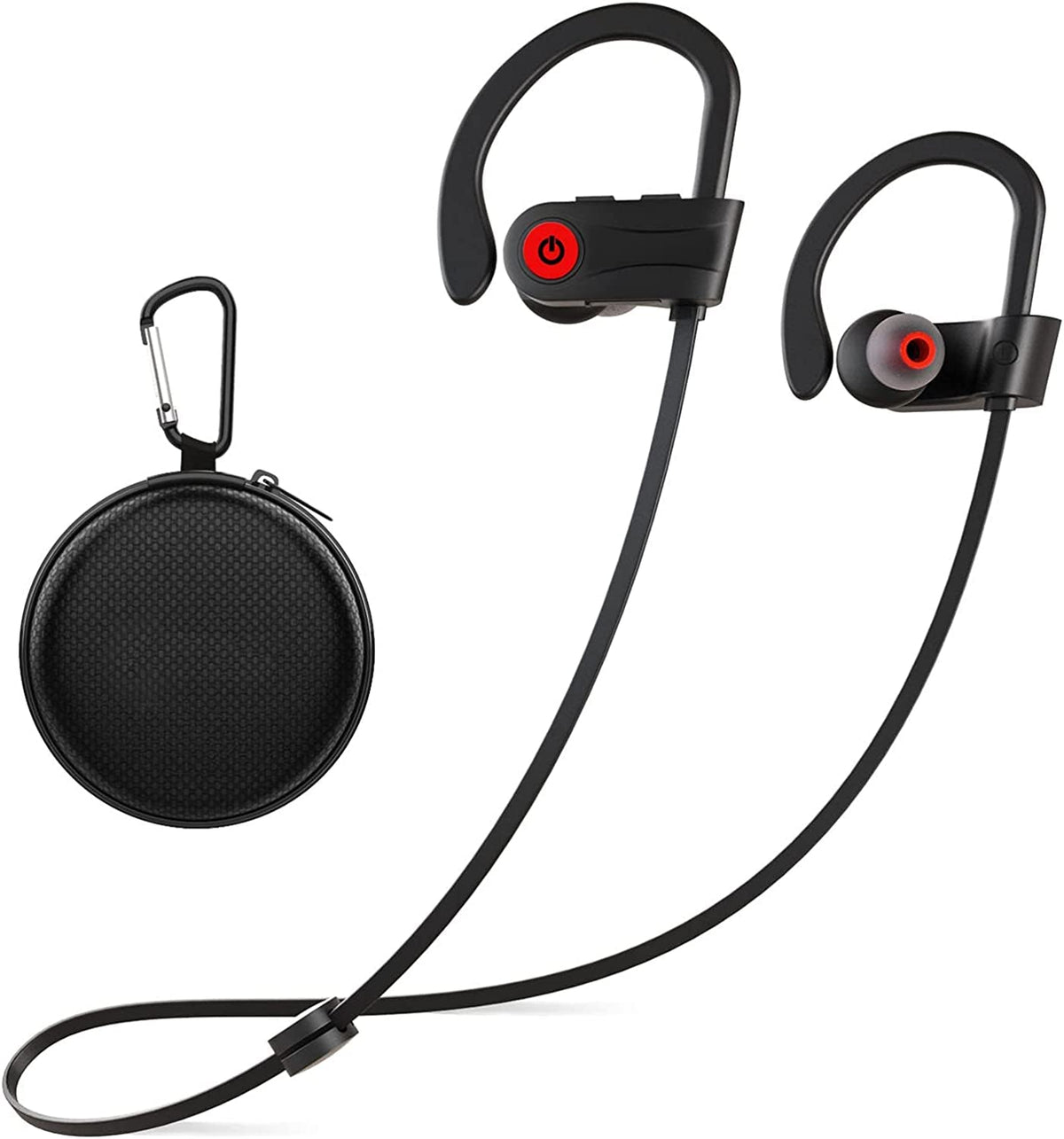 Otium Bluetooth Earbuds charging case highlights portable power and easy storage.