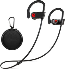Otium Bluetooth Earbuds charging case highlights portable power and easy storage.