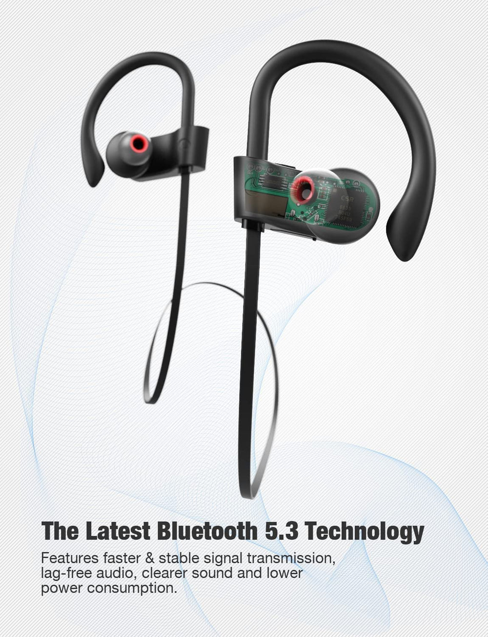 Otium Bluetooth Earbuds offer quick touch controls for skip, play, and calls.