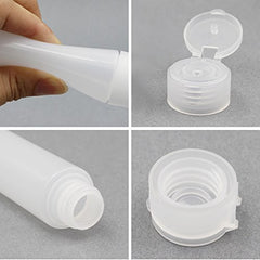 OTO 6-pack travel bottles cap closeup highlights secure closure.