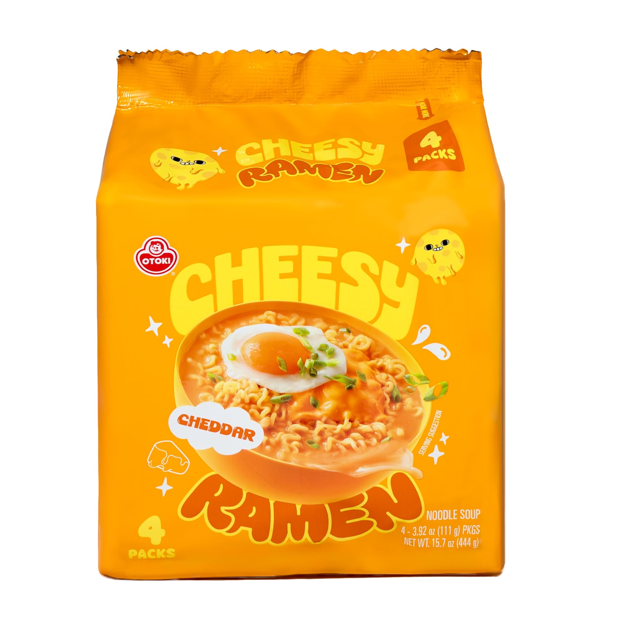 OTOKI Cheesy Ramen broth close-up showing creamy cheddar flavor for a comforting meal.