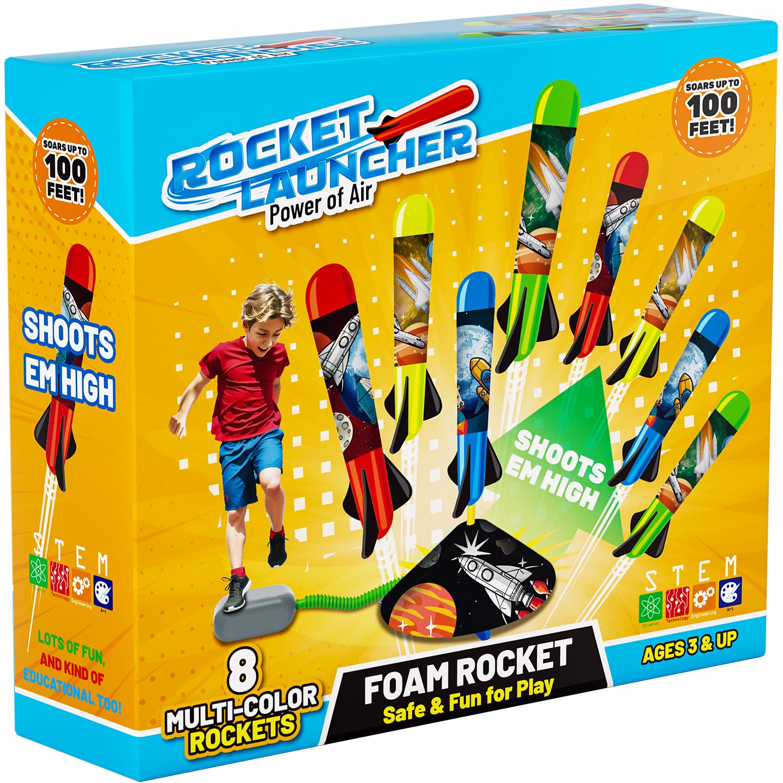 Otoseth rocket launcher set ready for safe backyard play.