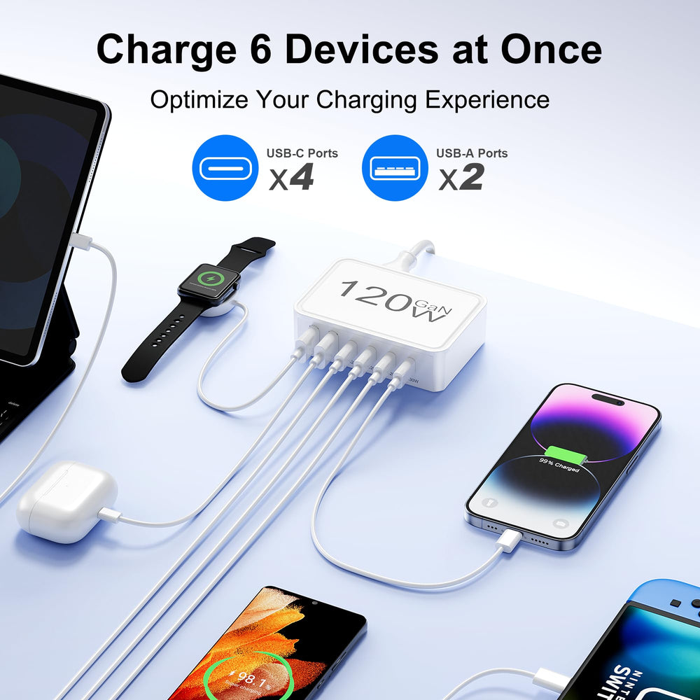 Otovoda USB-C charger block top view, compact and portable design