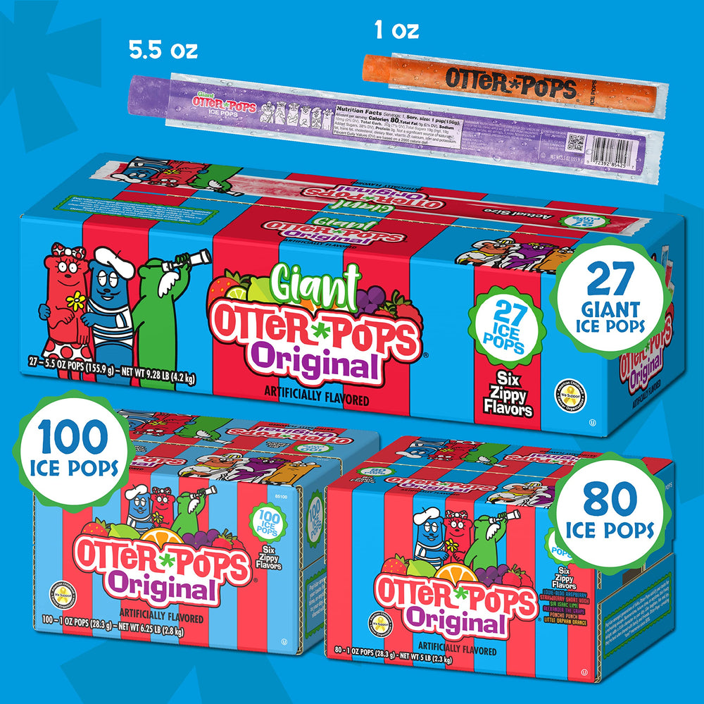 Otter Pops flavor collection highlights six tasty flavor options.