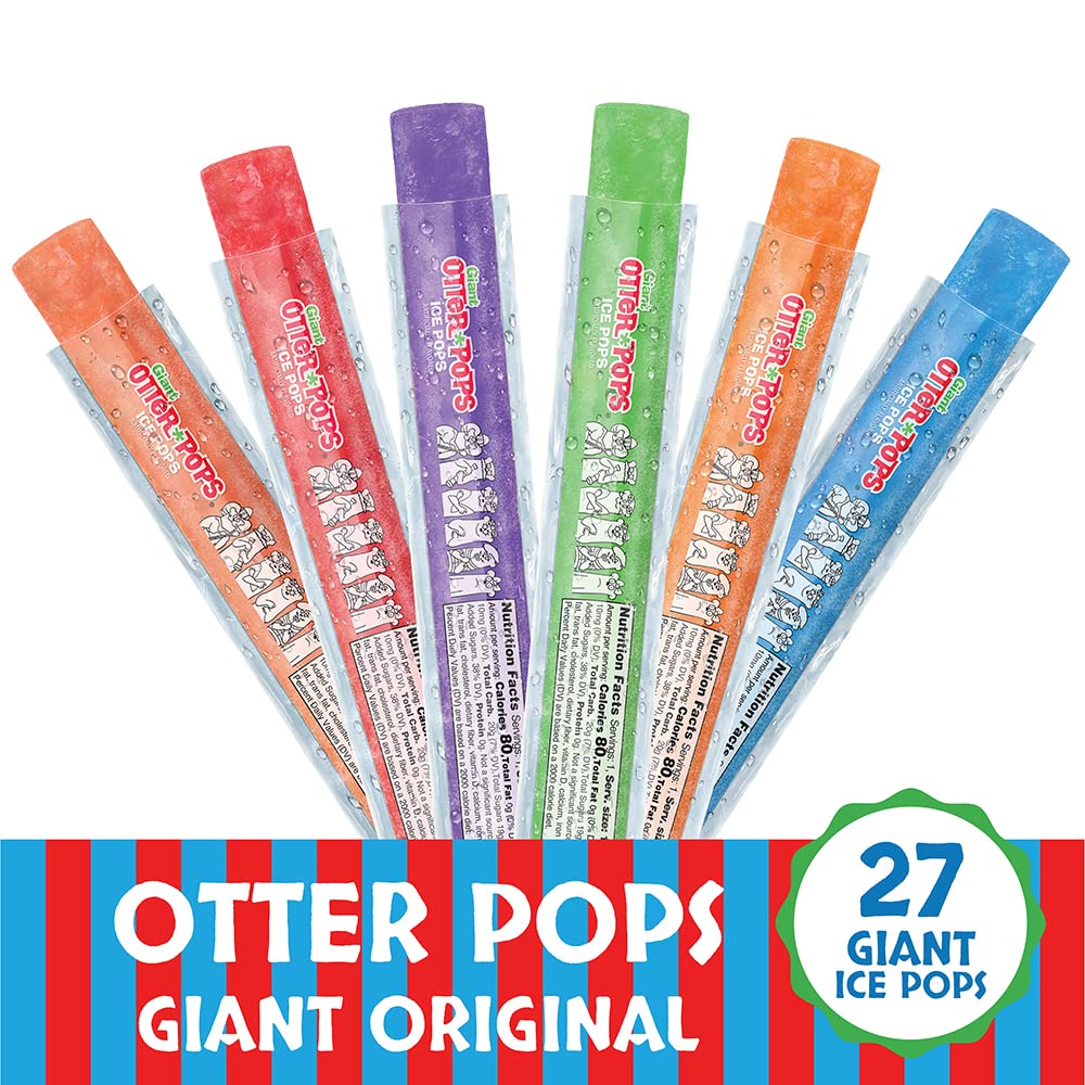 Otter Pops freeze and eat em instructions for quick snacking.