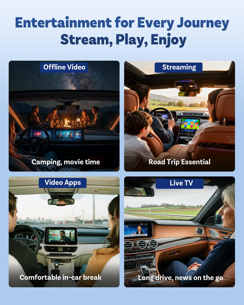 OTTOCAST Play2Video Ultra compact design saves dash space.