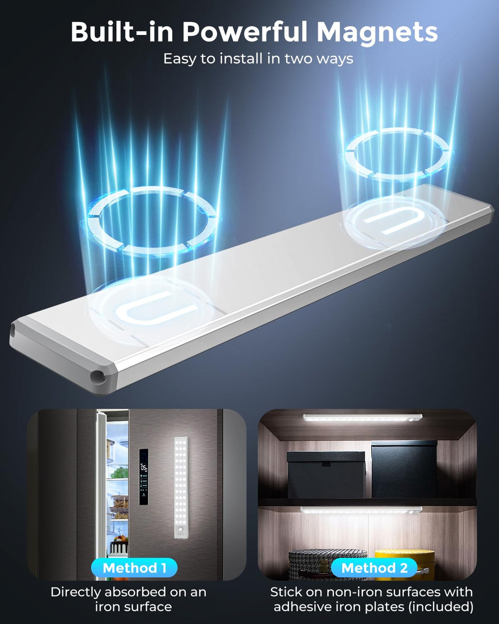 OTWKAY long-life battery powers enhanced visibility across kitchen or closet spaces.