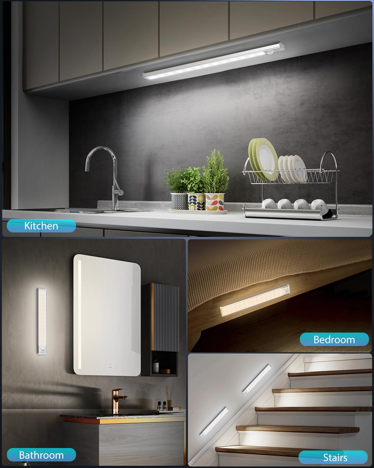 OTWKAY dual-pack lighting kit for flexible placement anywhere.